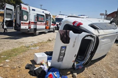 Malabadi K&ouml;pr&uuml;s&uuml; Kavşağı&rsquo;nda kaza: 7 yaralı