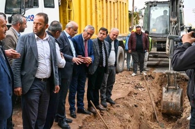 Malatya B&uuml;y&uuml;kşehir Belediyesi altyapı &ccedil;alışmalarına aralıksız devam ediyor