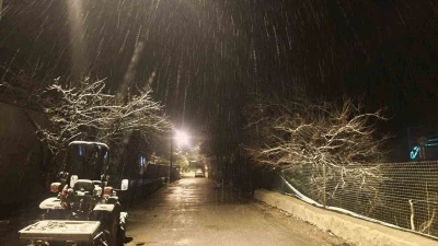 Komşu ilimizde kar etkili oluyor