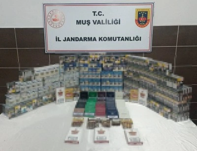 Malazgirt’te kaçak sigara ve puro operasyonu