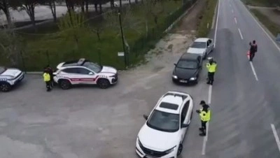 Manisa’da havadan destekli trafik denetimi