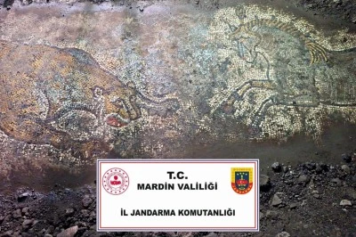 Mardin’de 1500 Yıllık Geç Roma Mozaği Ele Geçirildi