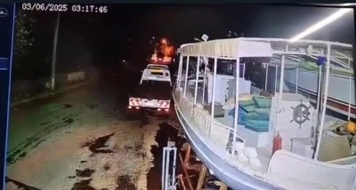 Marmaris açıklarındaki 5.8’lik deprem güvenlik kameralarına böyle yansıdı