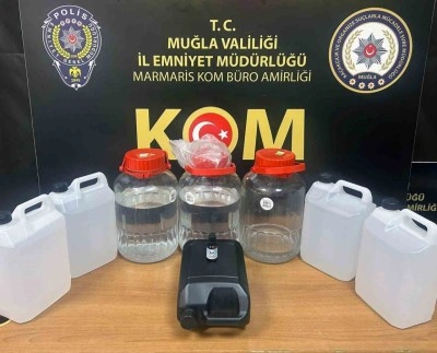 Marmaris ve Bodrum’da sahte alkol operasyonu