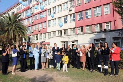 Mavi balonlar diyabete farkındalık i&ccedil;in g&ouml;ky&uuml;z&uuml;ne bırakıldı