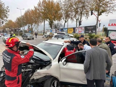 Menteşe&rsquo;de kaza: 2 yaralı