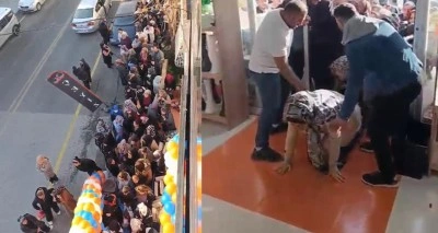 Mersin’de mağaza açılışında yapılan indirim izdihama neden oldu