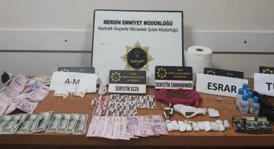 Mersin’de uyuşturucu ile mücadele: 35 şüpheli tutuklandı