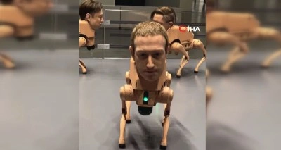 Milyardelerin yüzlerini taşıyan robot köpekler büyük ilgi çekti