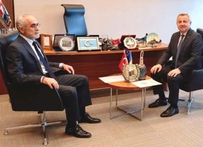 Moldova’nın Ankara Büyükelçisi Croitor, Cumhurbaşkanı Başdanışmanı Yalçın Topçu’yu ziyaret etti