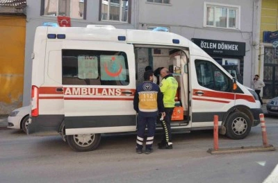 Motosiklet sürücüsü kazada yaralandı