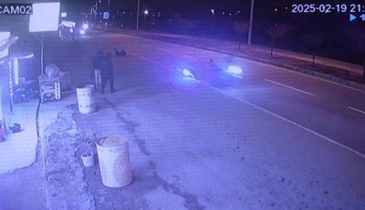 Motosiklet yarışı kazayla sonuçlandı... Metrelerce böyle sürüklendi