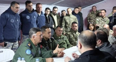 MSB: "Kaza kırım ve arama kurtarma ekibi, olay yerinde &ccedil;alışmalarına devam ediyor"