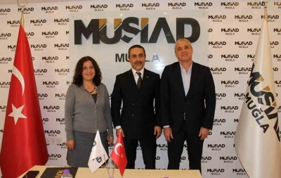 MSK&Uuml;, İİBF Dekanı G&ouml;rg&uuml;l&uuml;&rsquo;den M&Uuml;SİAD Muğla Şubesine iade ziyareti