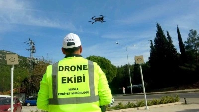 Muğla&rsquo;da trafik denetimlerinde "drone" d&ouml;nemi