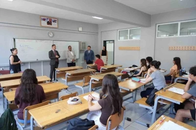 Muğla İl Milli Eğitim M&uuml;d&uuml;r&uuml; &Ccedil;ay, yaz kursları ve tercih danışmanlığı &ccedil;alışmalarını inceledi

