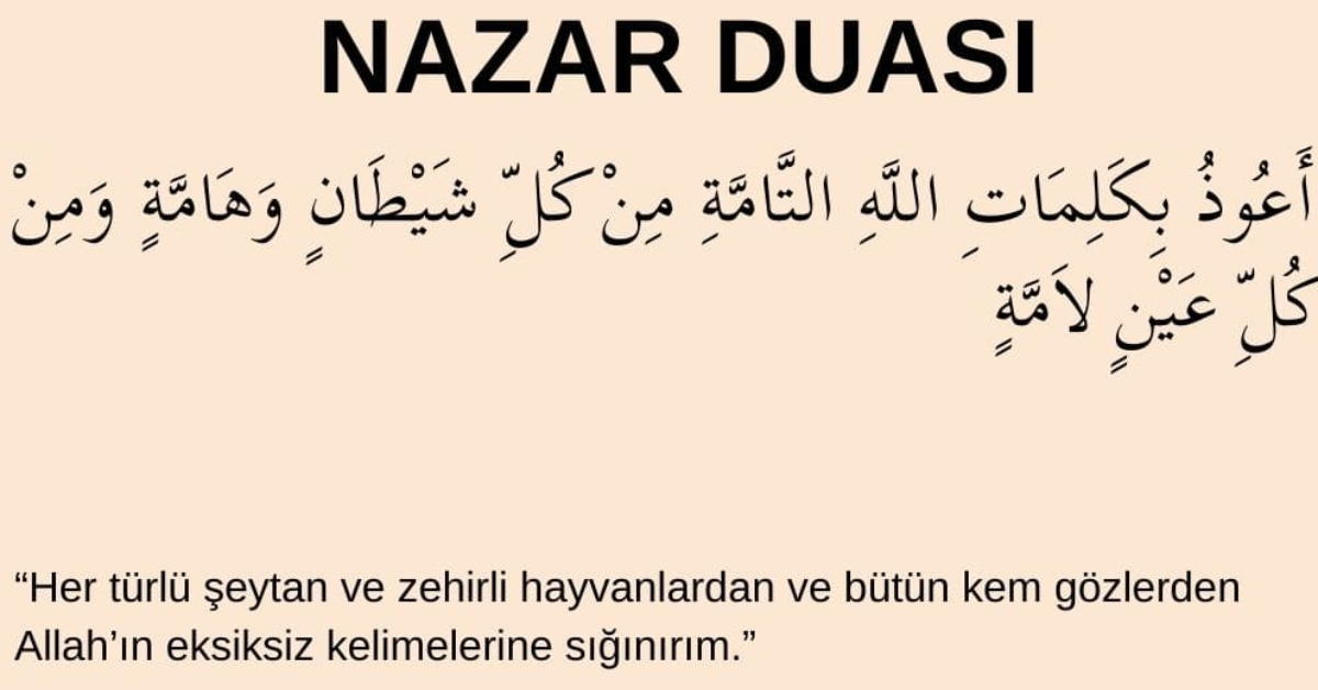 Nazar duası ve önemi