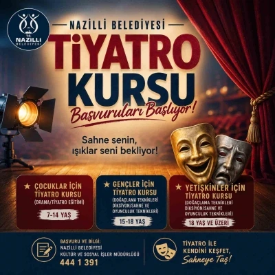 Kişisel gelişim ve sanata iki yeni kurs