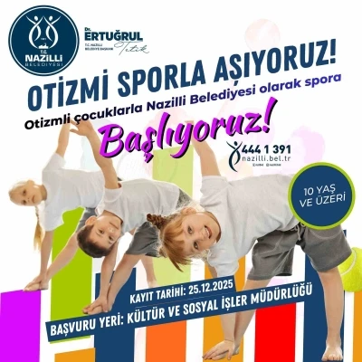 Otizmli &ccedil;ocuklara spor kursu