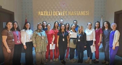 Nazilli&rsquo;de ameliyathane hemşireleri sertifikalarını aldı