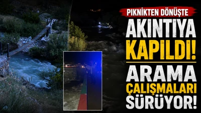 Nehirde Kaybolan vatandaş i&ccedil;in Seferberlik