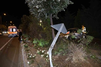 Nevşehir’de alkollü ve ehliyetsiz sürücü kaza yaptı, suçu babasına atmaya çalıştı