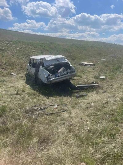 Nevşehir&rsquo;de otomobil takla attı: 1 yaralı
