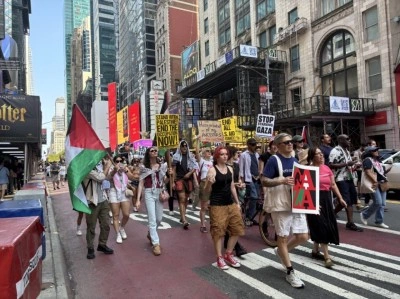 New York’ta on binlerce kişilik İsrail protestosu