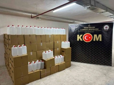 Niğde’de 4 bin litre kaçak alkol ele geçirildi
