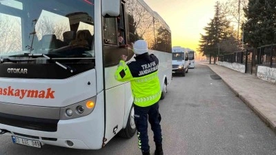 Öğrenci taşıyan servis araçlarına yönelik denetim