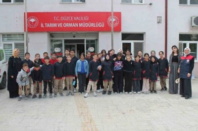 Öğrencilere tarımın ve doğal kaynaklarının önemi anlatıldı