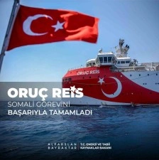 Oruç Reis, Somali denizlerinde 4 bin 464 kilometrelik sismik çalışma yaptı