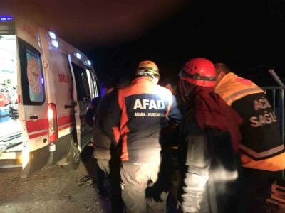 Osmaniye’de otomobil sulama kanalına devrildi: 1 yaralı