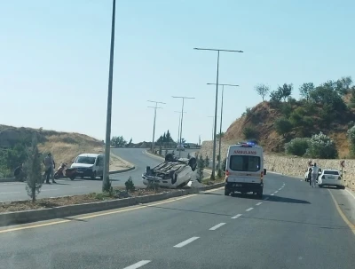 Otomobil takla attı: 1 yaralı