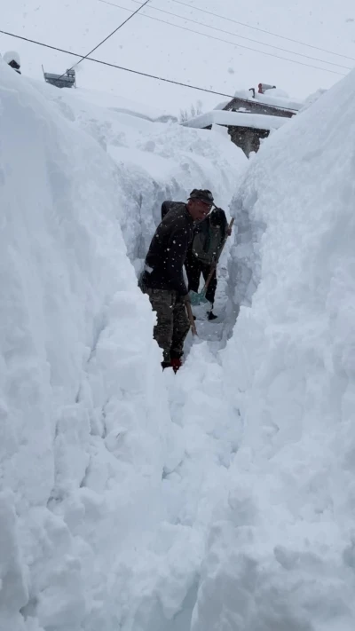 Ovacık&rsquo;ta besicilerin zorlu kış mesaisi