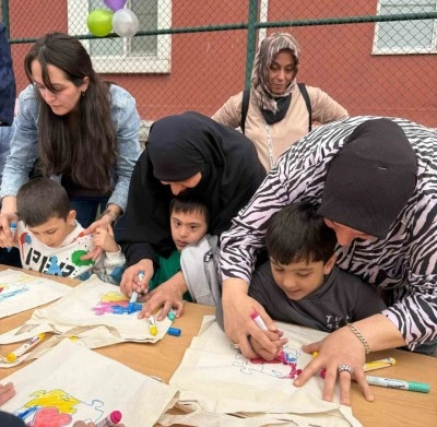 Özel çocuklar gönüllerince eğlendi