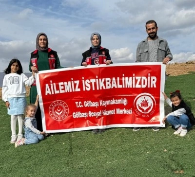 Paraş&uuml;tle "Ailemiz istikbalimizdir" mesajı verildi
