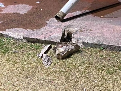 Pota devrildi, 17 yaşındaki genç yaralandı