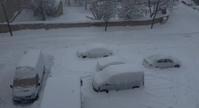 Patnos&rsquo;ta kar hayatı durdurdu