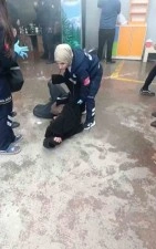 Pazar alanında korkutan anlar: 1 kişi dumandan etkilendi