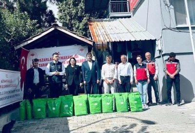 Pazarlar&rsquo;da kiraz ve vişne &uuml;reticilerine y&uuml;zde 50 hibeli bordo bulamacı desteği