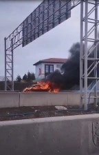 Pursaklar&rsquo;da ara&ccedil; yangını