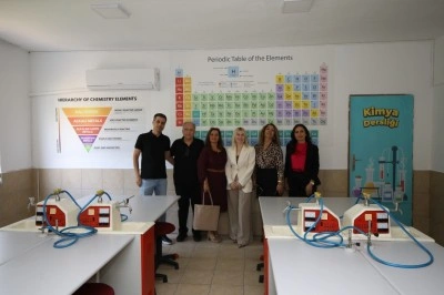 Rekt&ouml;r &Ouml;zkan, mezunu olduğu okulun yenilenmesine destek verdi