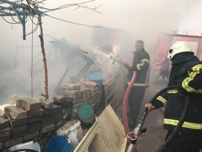 Reyhanlı’da odunluk yangını