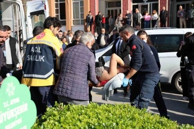 Saldırı anı an be an g&uuml;venlik kamerasına yansıdı