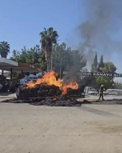 Saman Balyaları Küle Döndü