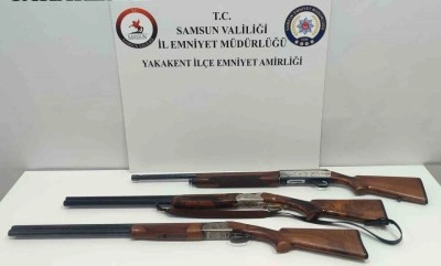 Samsun’da tüfekle yasak avlanan 2 kişi yakalandı