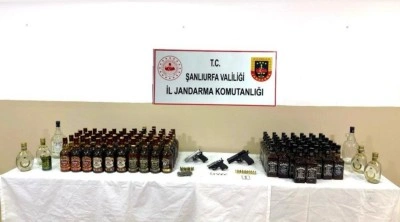Şanlıurfa&rsquo;da alkol, silah ve uyuşturucu operasyonu: 1 g&ouml;zaltı