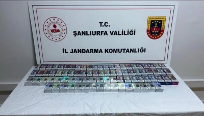 Şanlıurfa&rsquo;da durdurulan ara&ccedil;ta 84 paket ka&ccedil;ak sigara ele ge&ccedil;irildi
