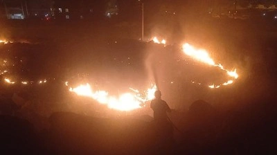 Şanlıurfa’da gece yarısı yangın paniği